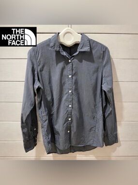 THE NORTH FACE blue button down shirt size L